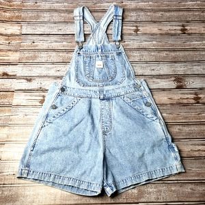 Vintage 90s Y2k Mossimo Denim Shortalls Overalls Romper Size Small